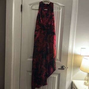 Elegant Sleeveless Red Dress